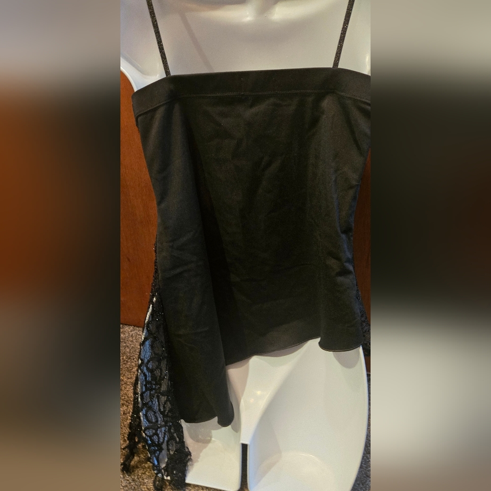 Cat Walk Black Lace Corset Style Women's Camisole Top SzM - Picture 7 of 9